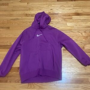 Nike Magenta Hoodie with Logo